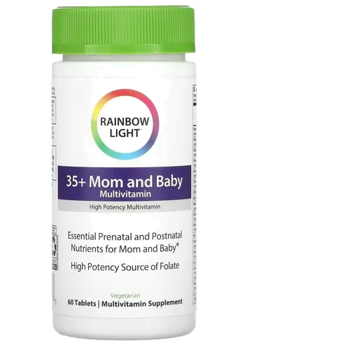 Rainbow Light Multivitamin 35+ Mom and Baby Мультивітаміни для мам 35+ та малюків 60 таблеток