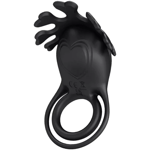 Ерекційне віброкільце LYBAILE Pretty Love - Vibration Penis Ring Ruben Black (BI-210311-1)
