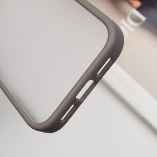 Чехол для iPhone Mobile Case TPU+PC Metal Buttons Grey for iPhone 16: Тип аксессуара чехол