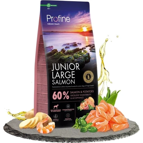 Сухой корм Profine Junior Large Salmon and Potatoes для щенков и юниоров больших пород Лосось и картофель 12 кг (8595602569472): Тип Сухой корм