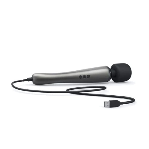 Мощный вибромассажер Dorcel MEGAWAND Chrome Silver (160 режимов)