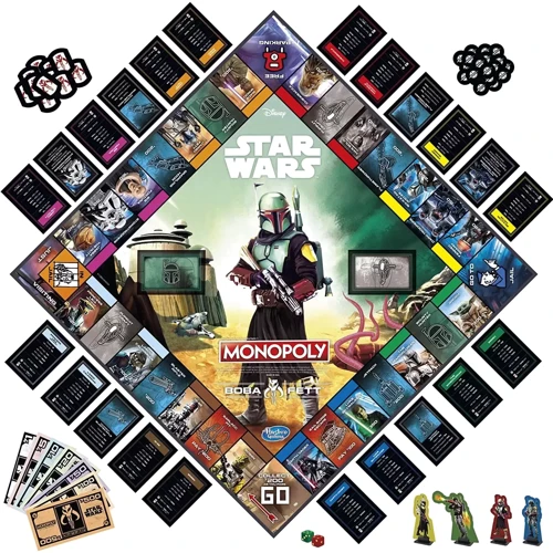 Настольная игра Hasbro Monopoly: Star Wars Boba Fett Edition EN НА АНГЛИЙСКОМ ЯЗЫКЕ