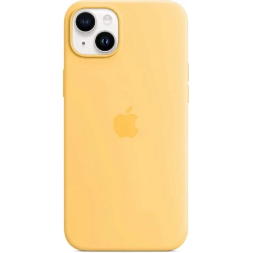 Чохол для iPhone Apple iPhone 14 Plus Silicone Case with MagSafe - Sunglow (MPTD3ZE/A): Колір желтый