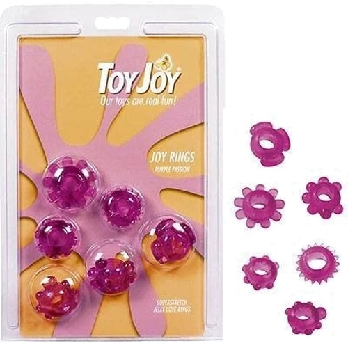 Насадка Toy Joy "Joy Rings", 1шт , малиновый