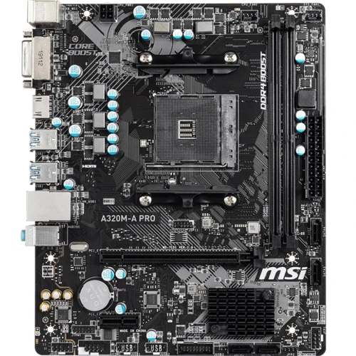 MSI A320M-A PRO: Оперативна пам'ять 2xDDR4 3200, до 32 ГБ