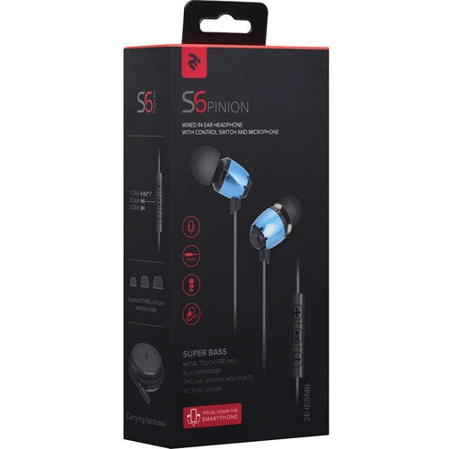 Наушники 2E S6 Pinion Blue (2E-IES6BL): Чувствительность (дБ) 95