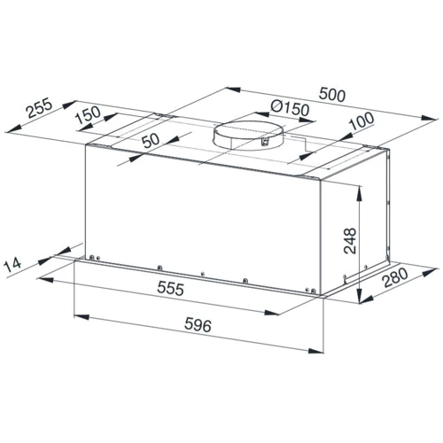Витяжка MPM Product MPM-60-OW-03: Матеріал корпусу метал
