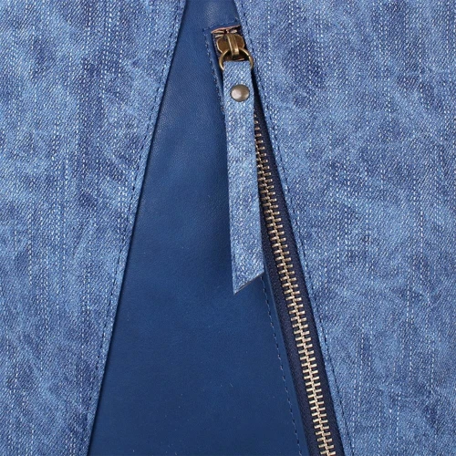 Жіноча сумка-мішок Laskara синя (LK10197-denim-blue): Тип Сумки