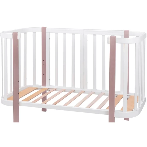 Кровать Babyroom Луна 120x60 набор 80x60 белый / капучино (680870)