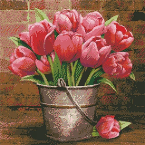 Алмазная вышивка Идейка Утренняя свежесть 40x40см (AM5001)