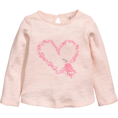 Лонгслів H & M 5064516 68 см рожевий