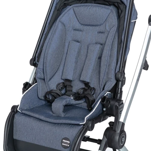 Универсальная коляска 2 в 1 Baby Design SMOOTH 03 NAVY: Количество блоков 1