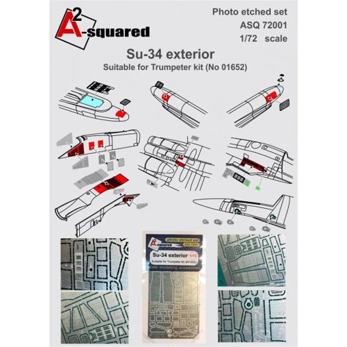 Фототравление DAN models Элементы экстерьера Су-34 (DAN-ASQ72001)