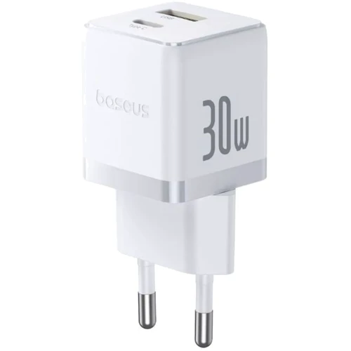 Зарядний пристрій Baseus Wall Charger Palm USB-C+USB 30W White with USB-C Cable (P1011160A213-01) фото 13