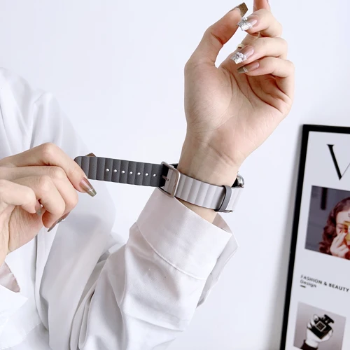 Аксесуар для Watch Double Genuine Leather Watch Band Grey/White (BLAP181275) для Apple Watch 38/40/41mm: Тип аксесуара ремінець