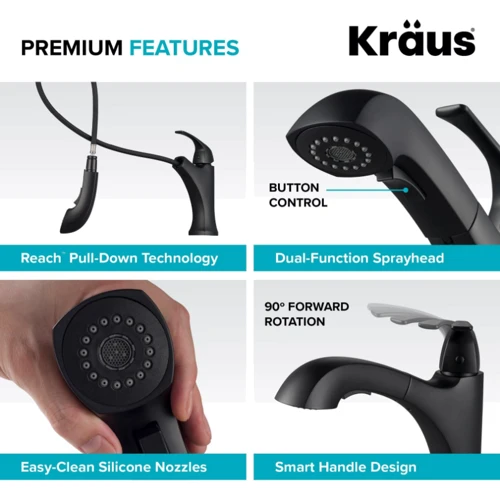 Змішувач для кухонного миття Kraus KPF-2252MB