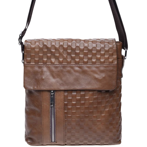 Мужская сумка планшет Borsa Leather коричневая (k1238-1-brown): Пол Мужской