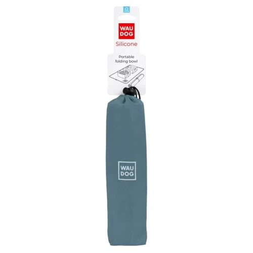 Миска складная WAUDOG Silicone 385х230х50 мм серый (508011)