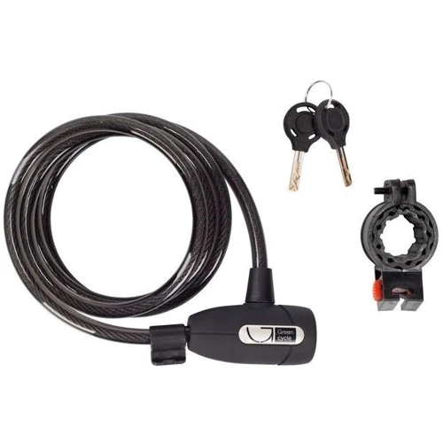Green Cycle GLK-220 с плетеным тросом 10х150cm, черный (LCK-97-78)