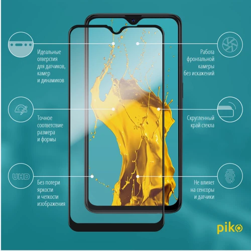 Аксессуар для смартфона Piko Tempered Glass Full Glue Black for Oppo A12: Совместимость Oppo A12
