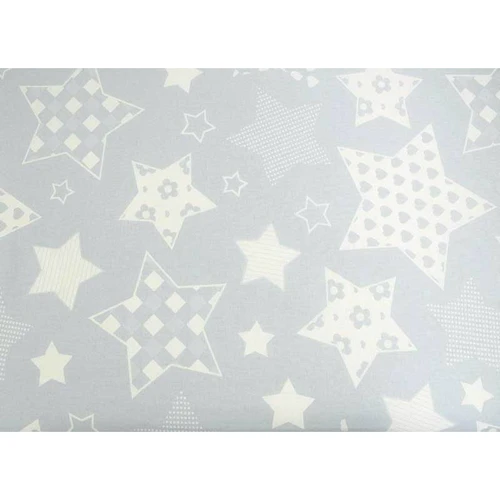 Простынь Руно на резинке 60х120 см бязь (918.114_Blue star)