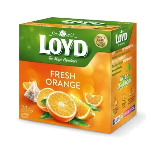 Чай Loyd фруктовий Fresh Orange зі смаком апельсина 20х2.2 г (3103638)