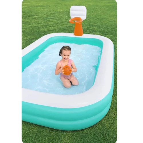 Басейн надувний дитячий Dunk'N Splash Bestway 251x168x102 см (54445) фото 6