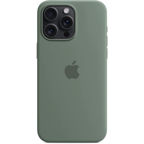 Чехол для iPhone Apple iPhone 15 Pro Max Silicone Case with MagSafe - Cypress (MT1X3ZM/A): Цвет зеленый