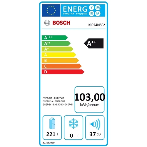 Вбудовуваний холодильник Bosch KIR24NSF2: Тип Холодильна камера