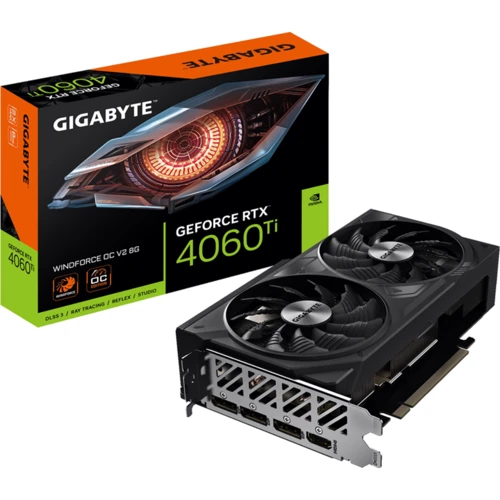 Видеокарта GIGABYTE GeForce RTX4060Ti 8Gb WINDFORCE OC (GV-N406TWF2OCV2-8GD) UA: Форм-фактор Стандартная