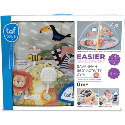 Розвиваючий музичний килимок із дугами колекції Taf Toys "Саванна" - Пригоди на 360°: Виробник Taf Toys