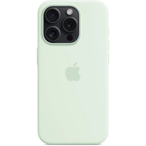 Чехол для iPhone Apple iPhone 15 Pro Silicone Case with MagSafe - Soft Mint (MWNL3ZM/A): Тип чехла накладка на заднюю часть