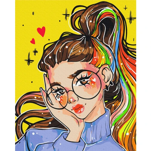 Картина по номерам Brushme Яркий образ @nila_art_art 40х50 см (BS53519)