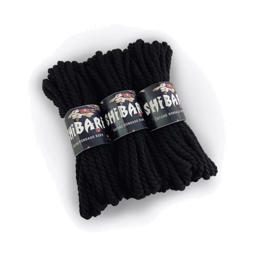 Хлопковая веревка для Шибари Feral Feelings Shibari Rope, 8 м черная