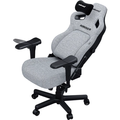 Кресло игровое Anda Seat Kaiser 4 Grey Fabric Size L (AD12YDDC-L-20-G-CF) фото 5
