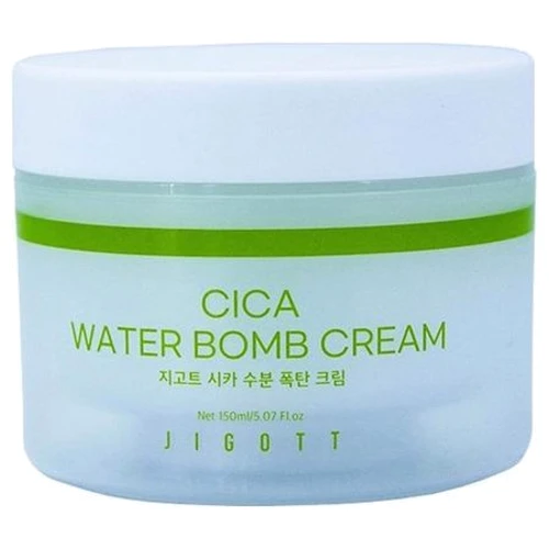 Jigott Cica Water Bomb Cream Увлажняющий крем для лица с экстрактом центеллы 150 ml