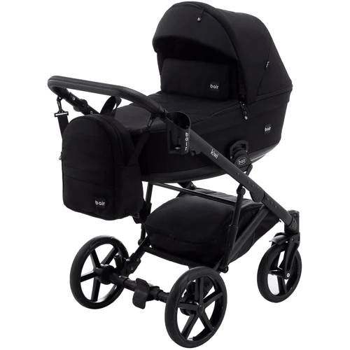 Коляска 2 в 1 Bair Kiwi Soft BKS-452 черный фото 10