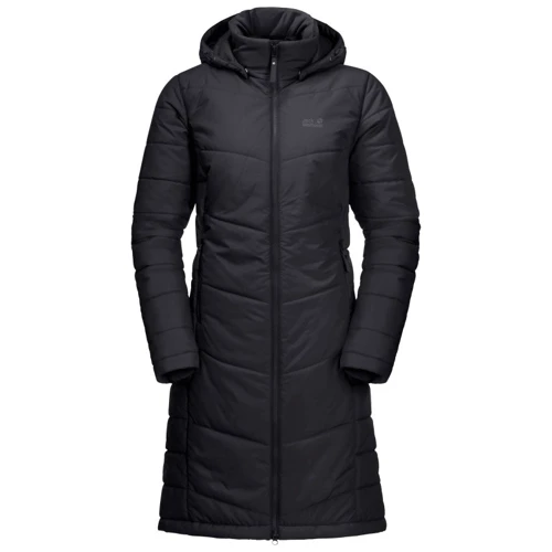 Куртка Jack Wolfskin North York Coat W 1205501-6000 44 черная зимняя с капюшоном