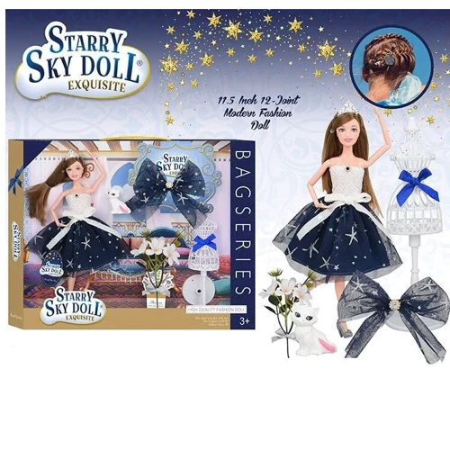 Лялька Starry Sky Doll Зоряне небо з аксесуарами, 30 см (SK 032 D)