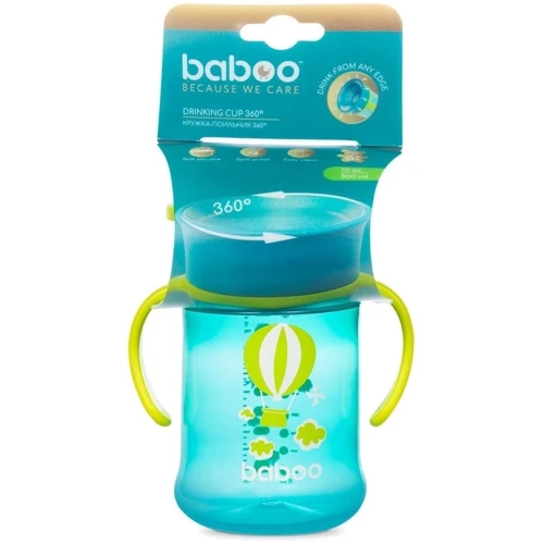 Чашка Baboo Transport непроливайка 360° 300 мл (8-135): Материал пластик