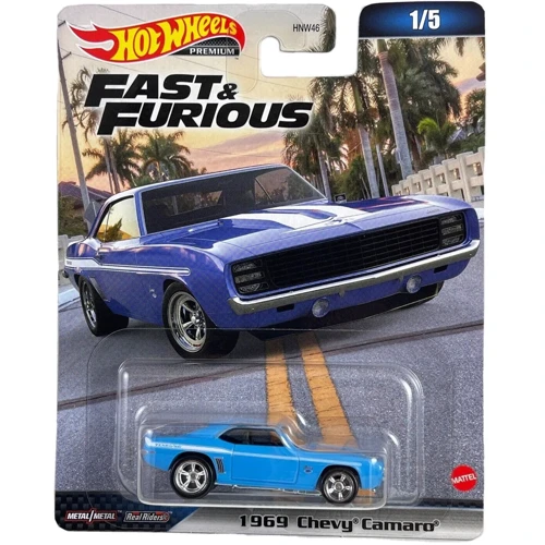 Колекційна машинка Hot Wheels 1969 Chevy Camaro серії Форсаж (HNW46/HKD24) фото 5