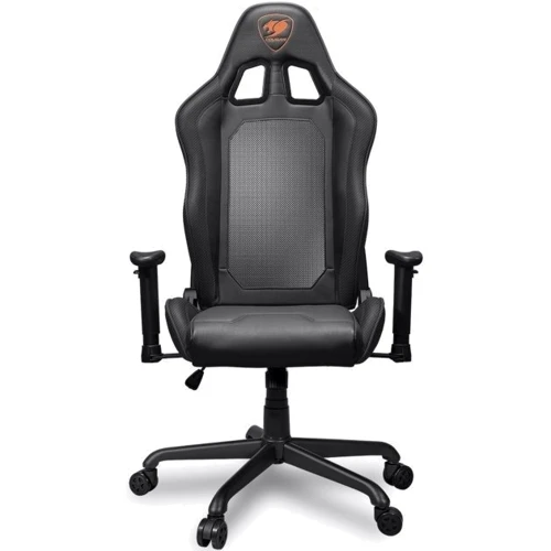 Кресло геймерское Cougar Дышащая экокожа Стальной каркас Черный (Armor AIR (Black)) фото 6