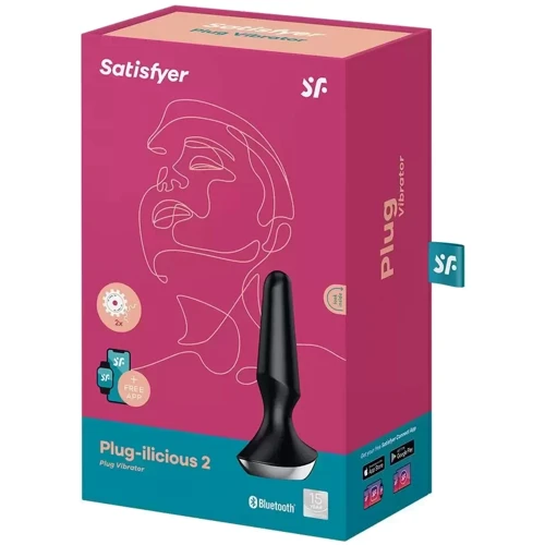 Анальная смарт-пробка Satisfyer Plug-ilicious 2 (черная)