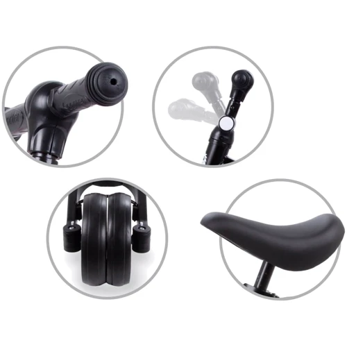 Біговел-велосипед Kidwell 3в1 PICO Black (3940): Колеса безвоздушные