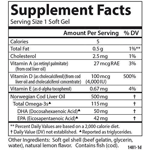 Carlson Labs Solar D Gems 4,000 IU 120 Soft Gels Вітамін D + Омега-3: Тип вітамін D