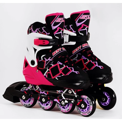 Роликові ковзани Best Roller Black-Pink (116486)