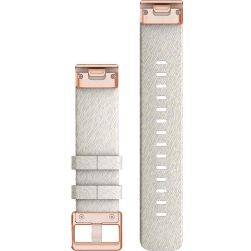 Ремешок Garmin QuickFit 20mm Watch Bands Cream Heathered Nylon with Rose Gold Hardware (010-13102-09): Цвет бежевый