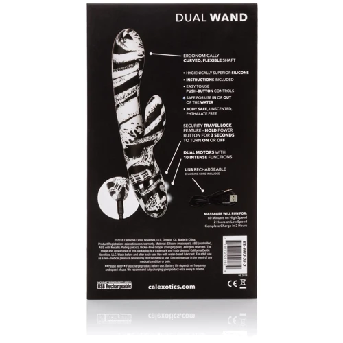CakExsotics Hype Dual Wand - вибратор кролик, 11.5x3.25 см