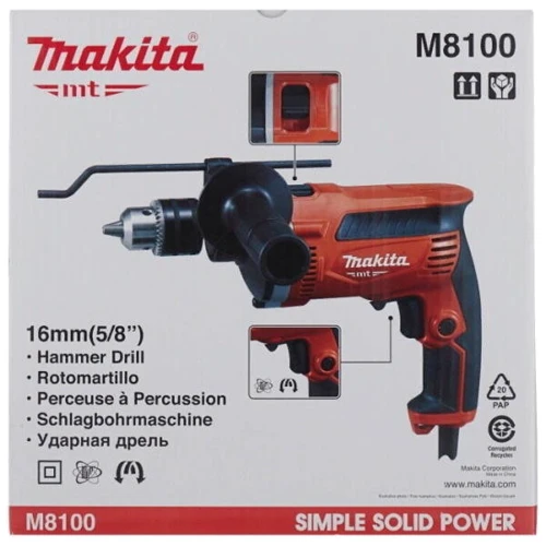Дрель Makita M8100: Съемный аккумулятор Нет