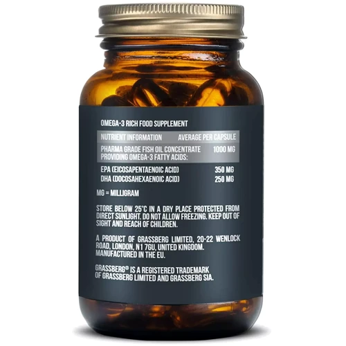 Grassberg Omega-3 Premium 1000 mg Омега-3 60 капсул: Тип Омега 3